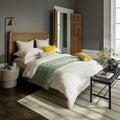 Christy 400TC Sateen Cotton Duvet Cover Set  – Ivory