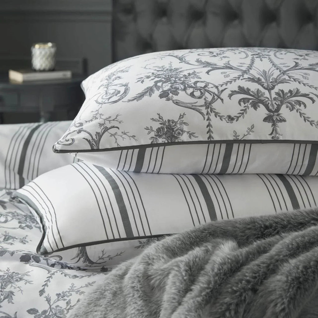 Laura Ashley Tuileries Duvet Cover Set - Charcoal