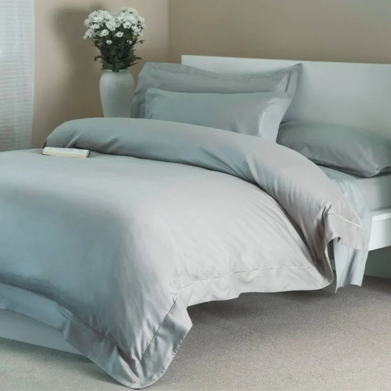 Belledorm 400TC Egyptian Cotton Duvet Cover - Platinum