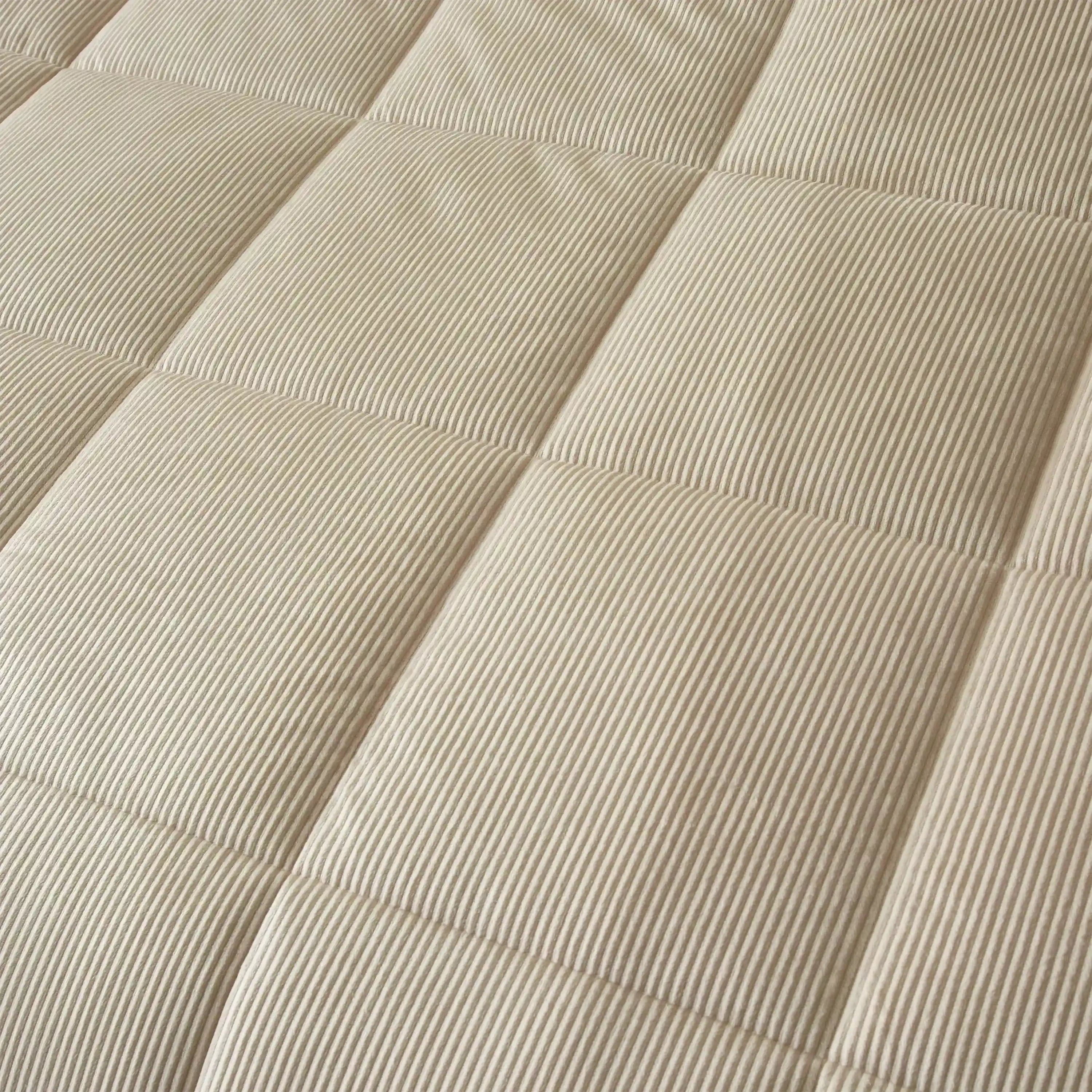 Cosy Cord Coverless Duvet - Natural