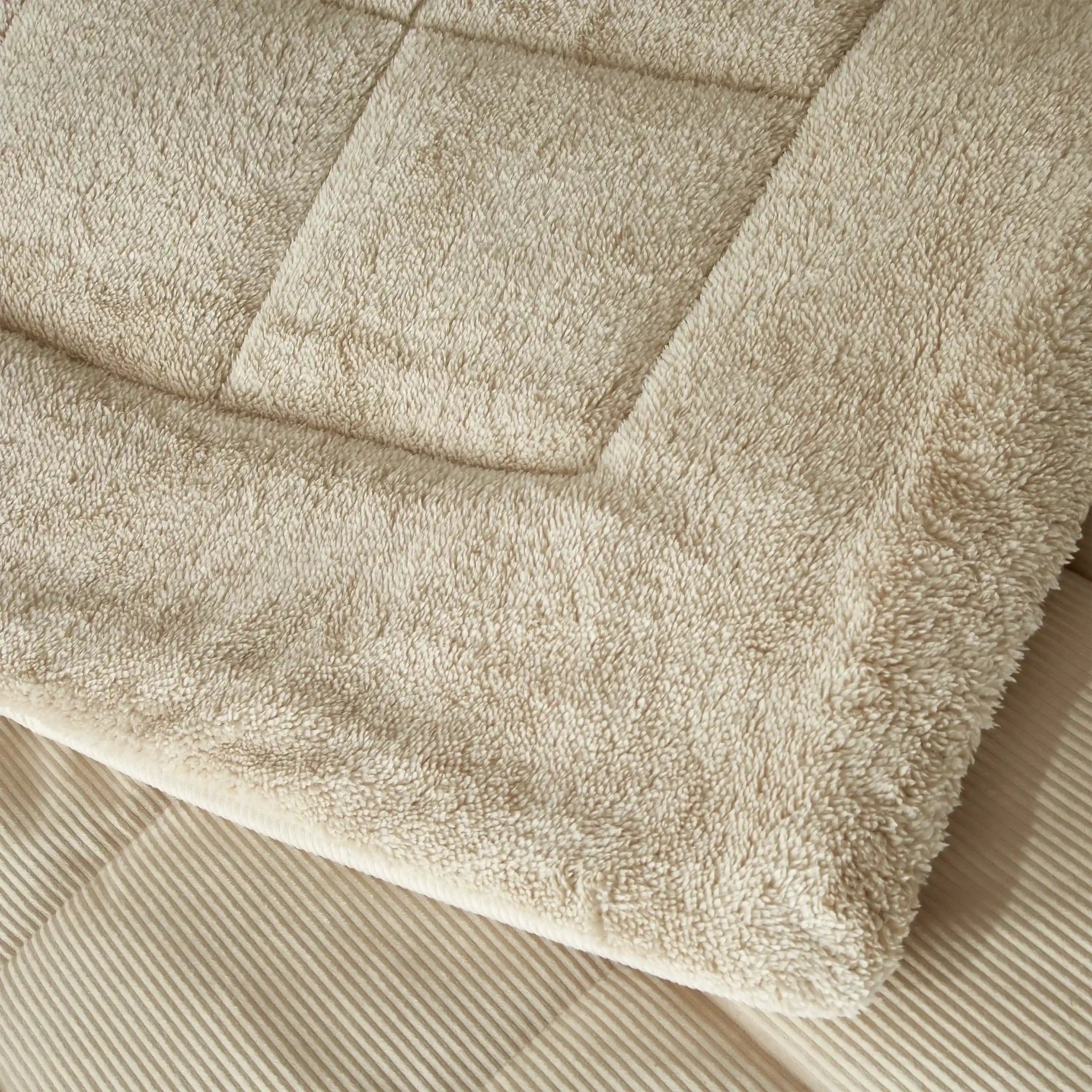 Cosy Cord Coverless Duvet - Natural