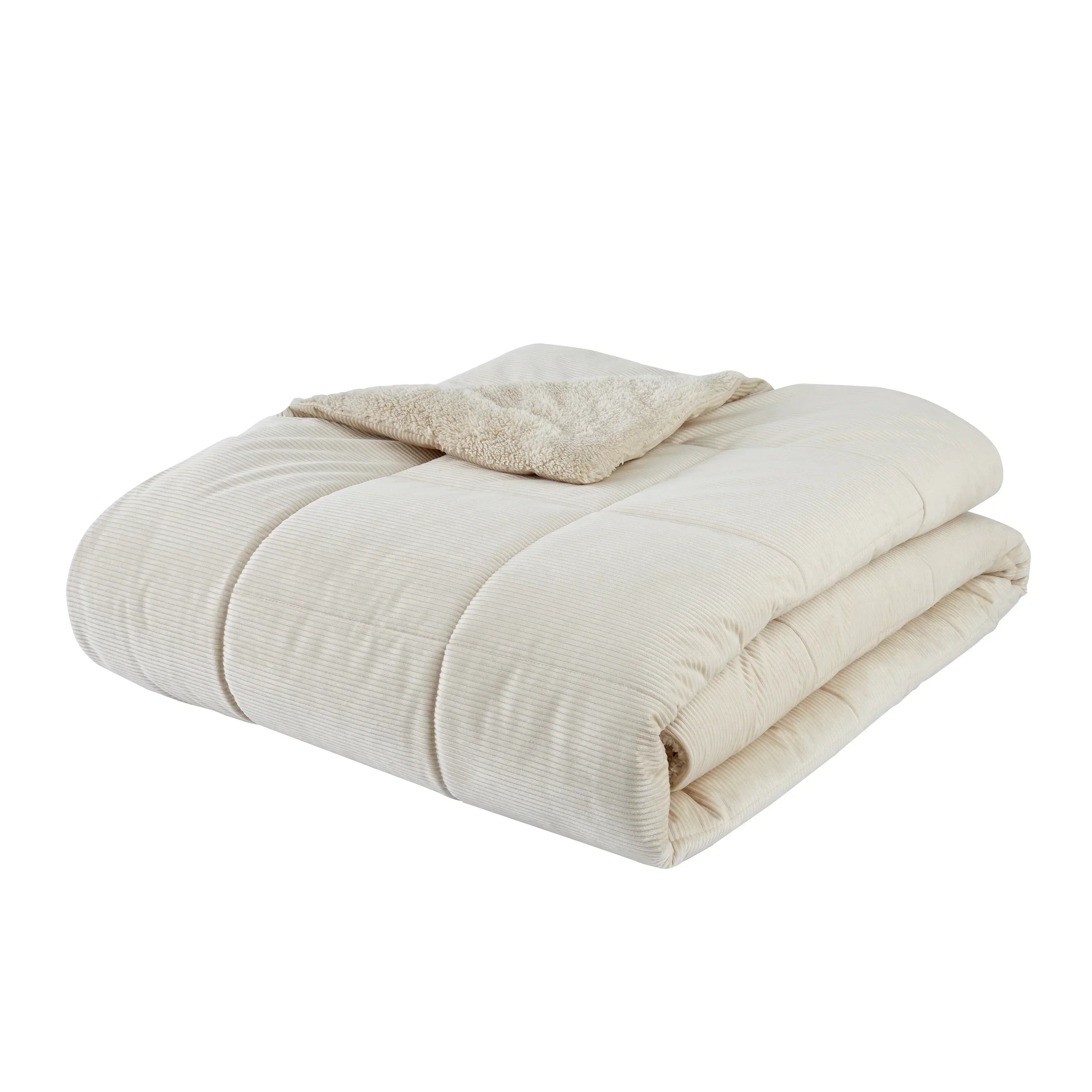 Cosy Cord Coverless Duvet - Natural
