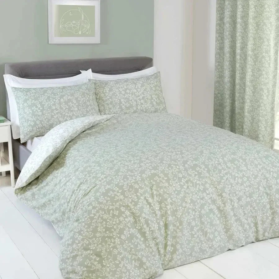 Sade Duvet Cover Set - Green