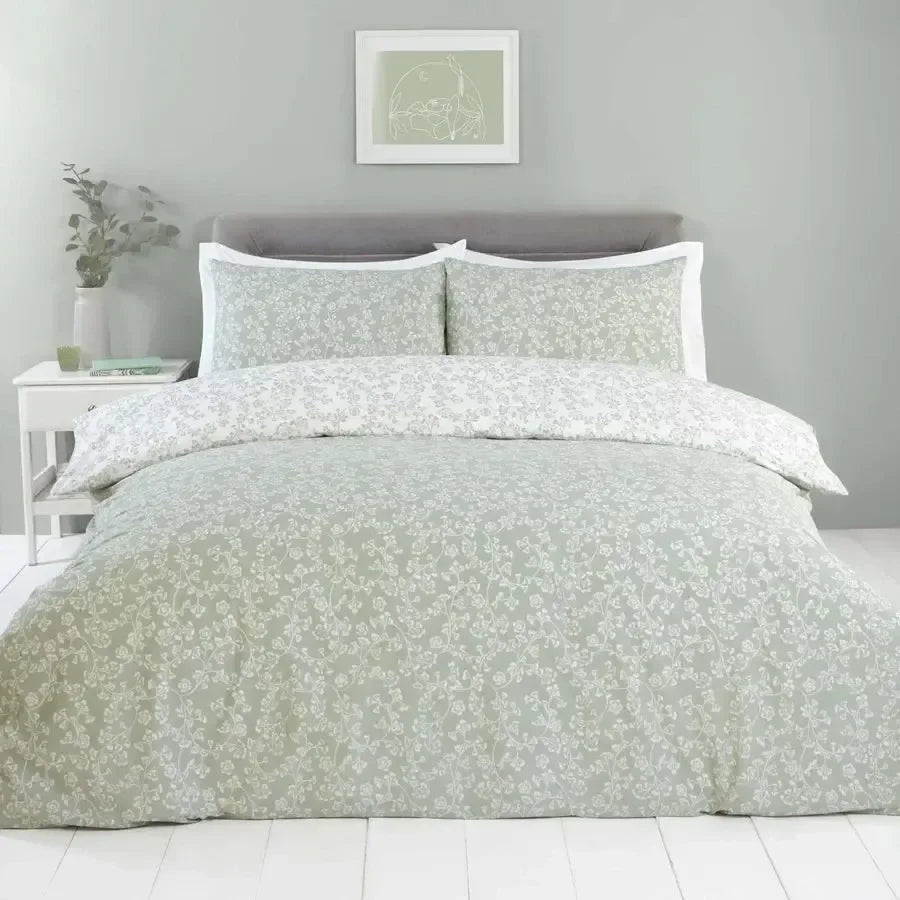 Sade Duvet Cover Set - Green