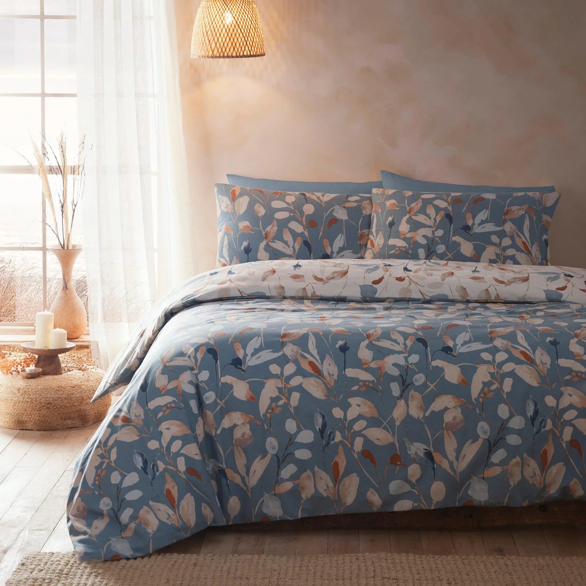 Drift Home Anya Duvet Cover Set - Blue