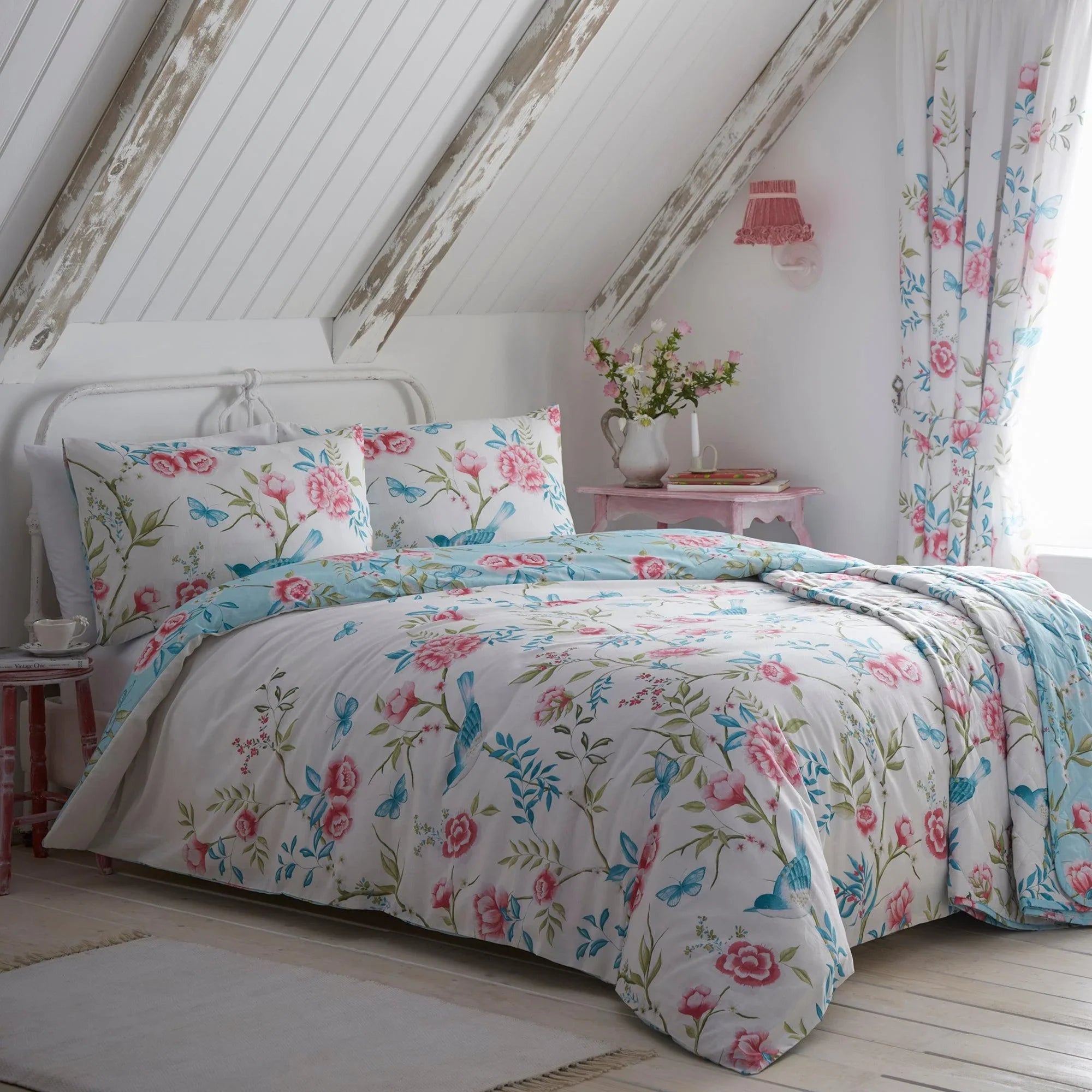 D & D Amelle Duvet Cover Set - Blue