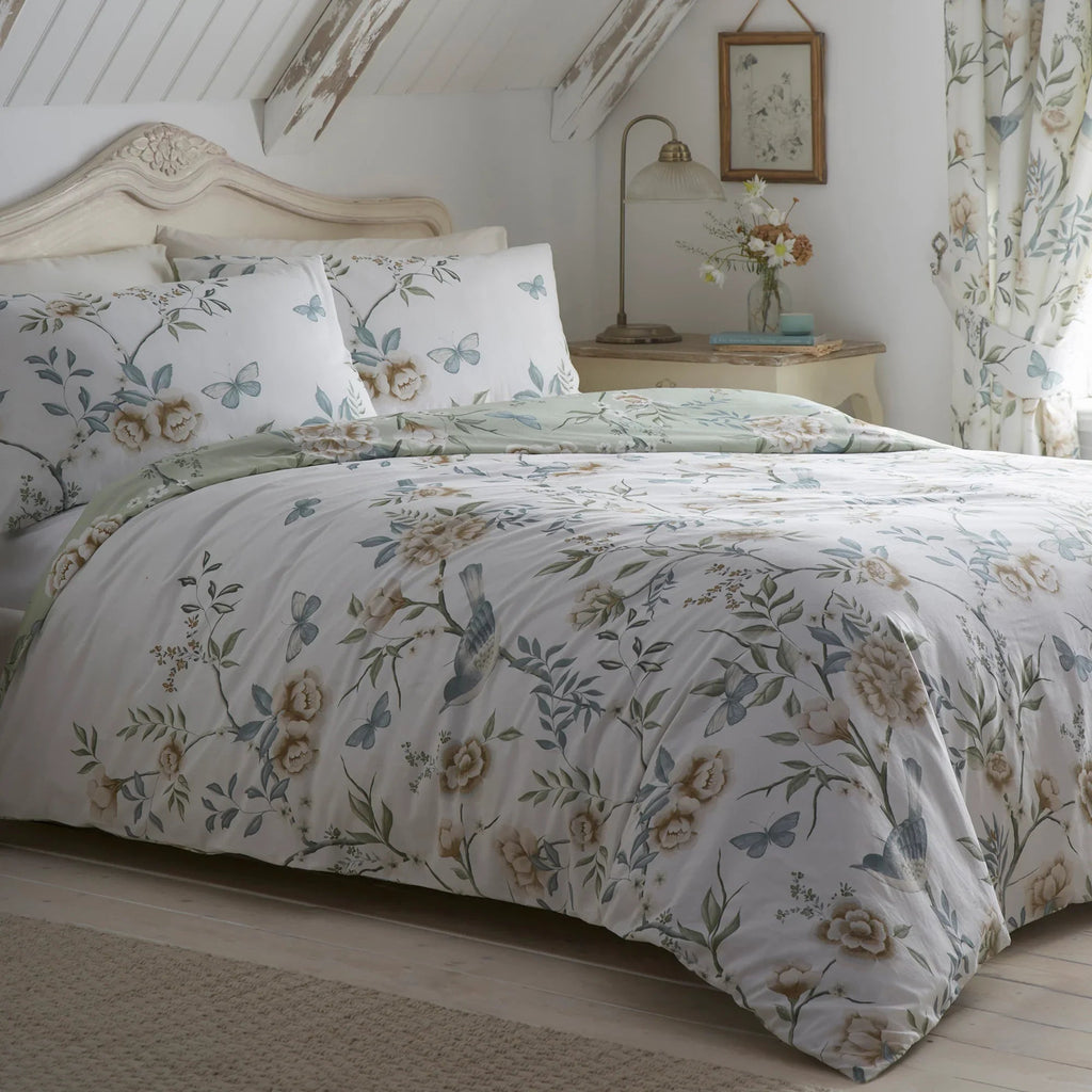 D & D Amelle Duvet Cover Set - Green