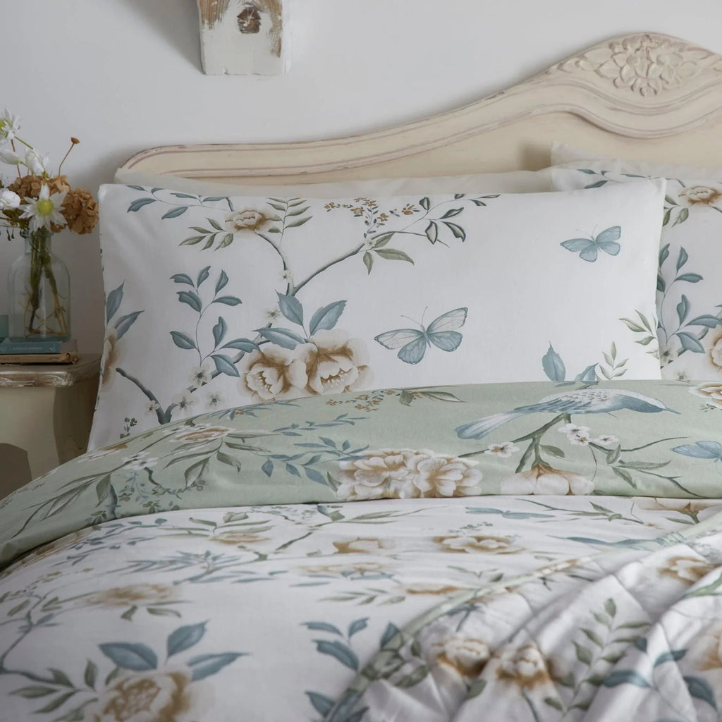 D & D Amelle Duvet Cover Set - Green