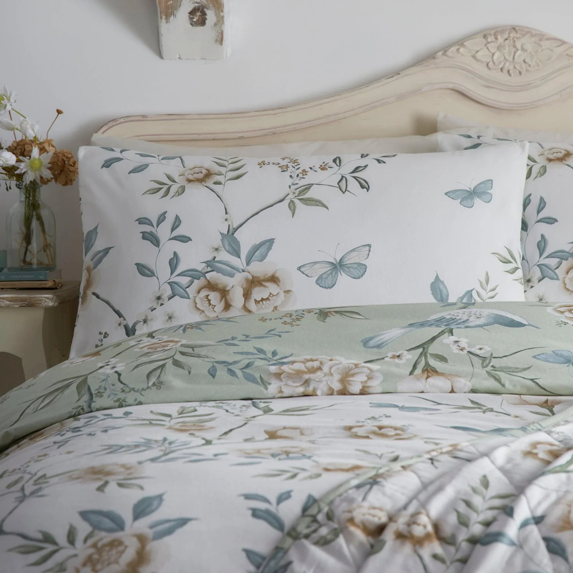 D & D Amelle Duvet Cover Set - Green