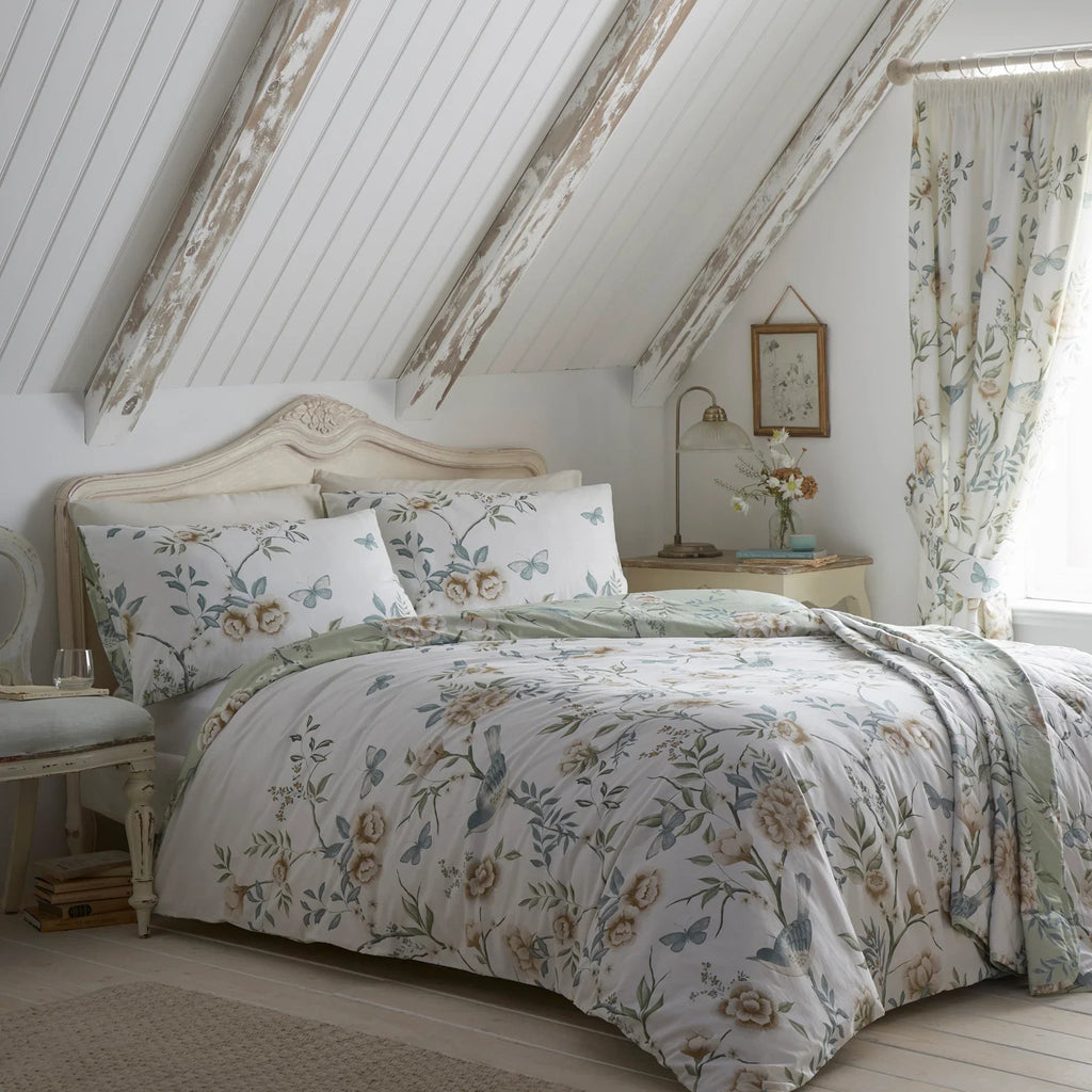 D & D Amelle Duvet Cover Set - Green