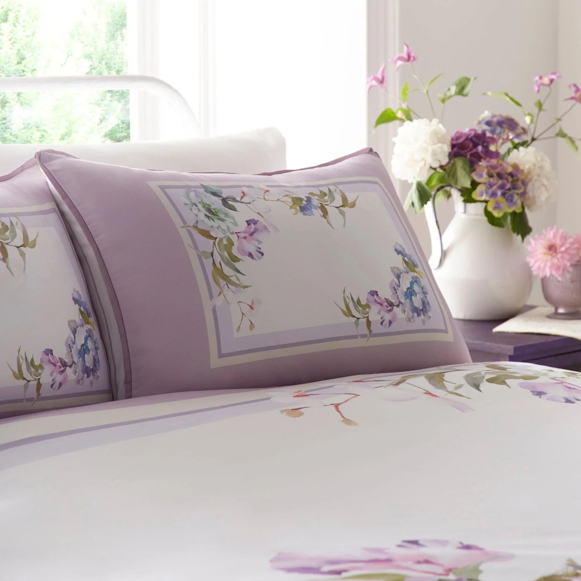 Appletree Heritage Arley Duvet Cover Set - Mauve