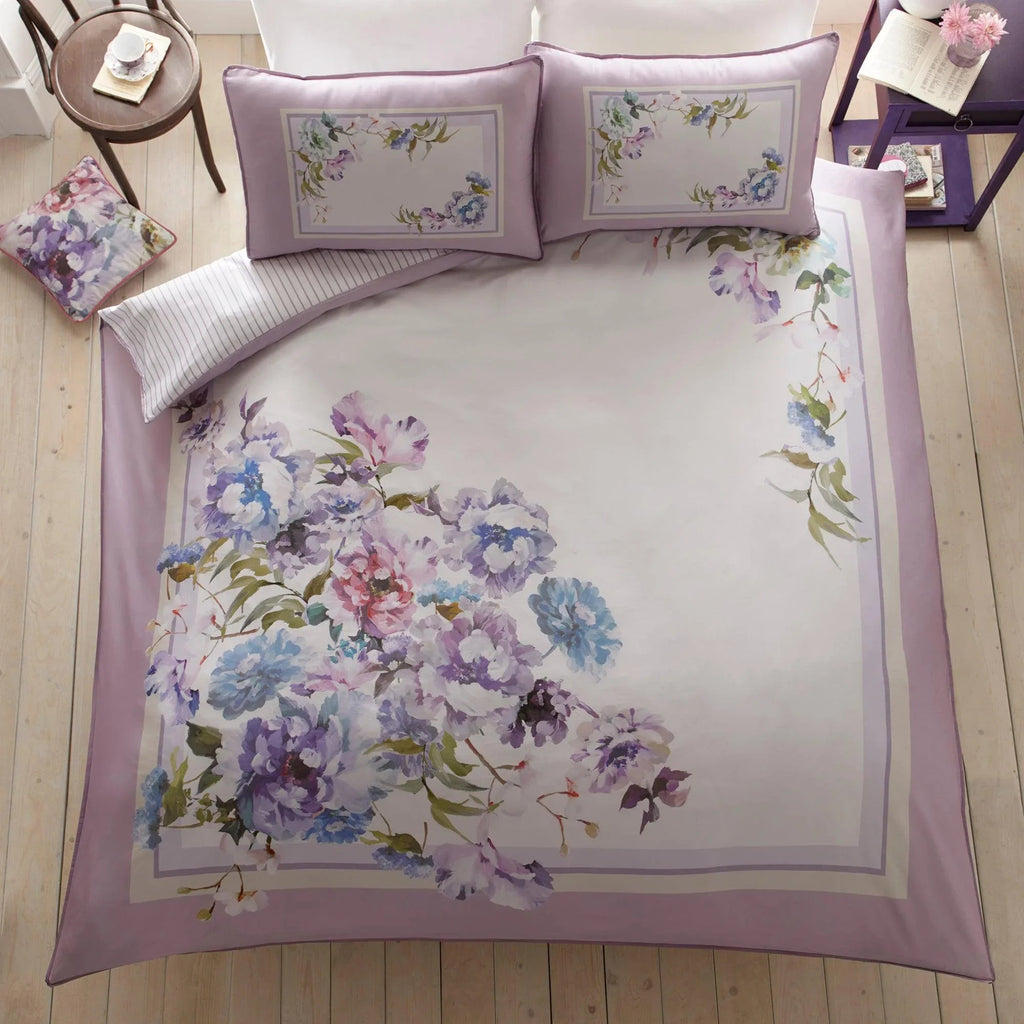 Appletree Heritage Arley Duvet Cover Set - Mauve