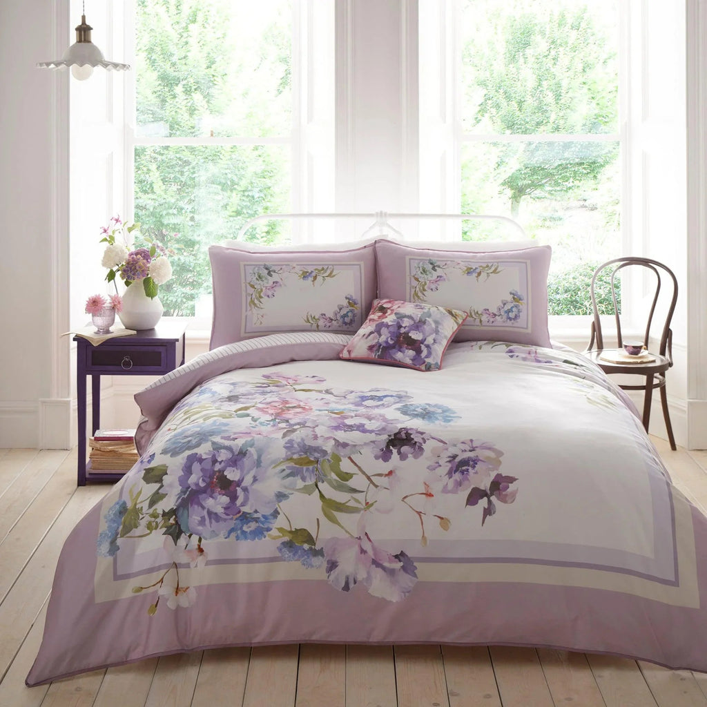 Appletree Heritage Arley Duvet Cover Set - Mauve