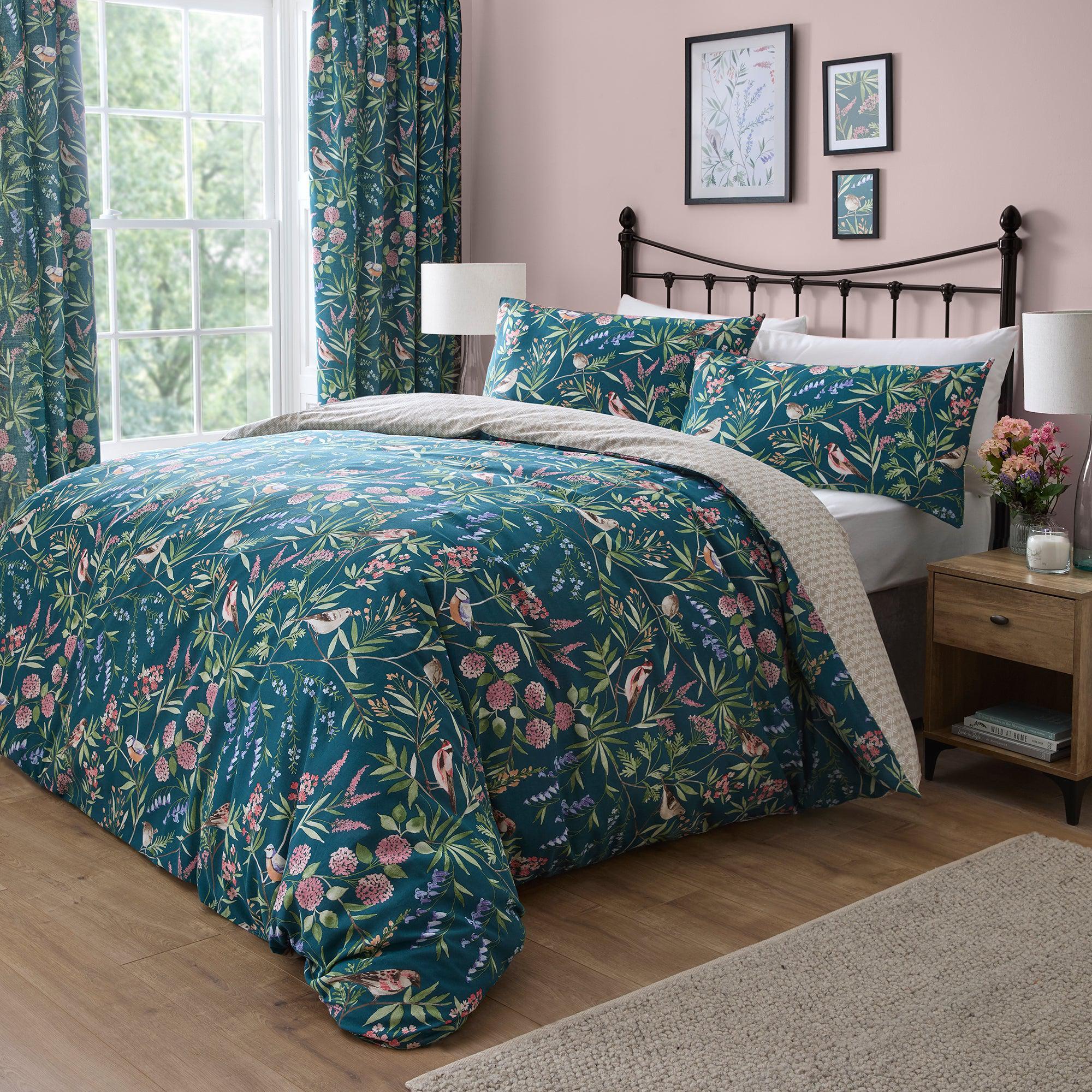 D & D Caraway Duvet Cover Set - Green