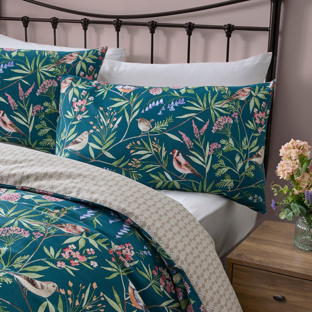 D & D Caraway Duvet Cover Set - Green