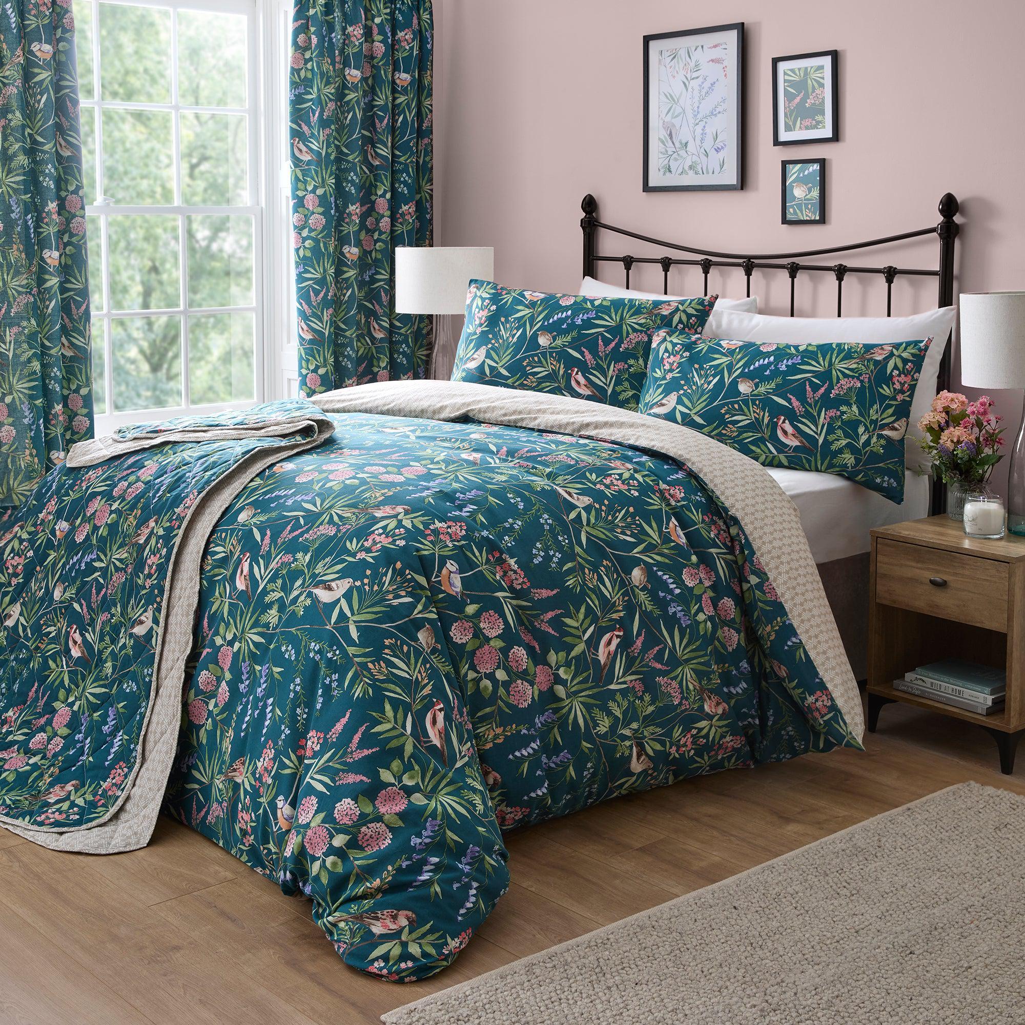 D & D Caraway Duvet Cover Set - Green