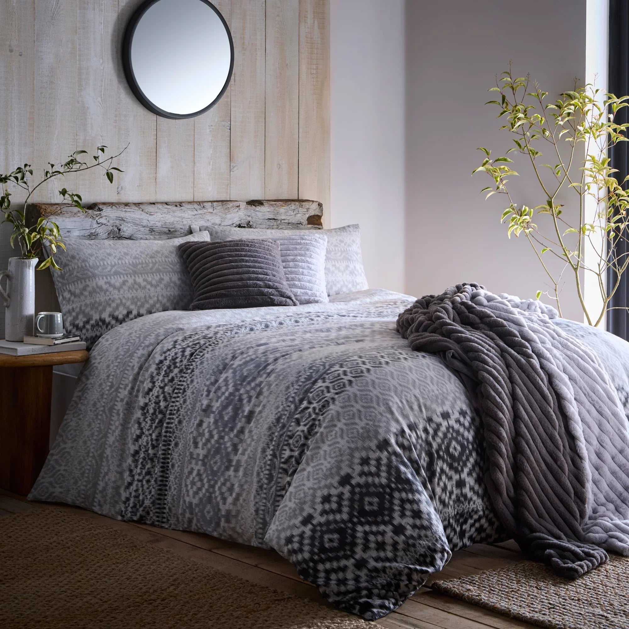 Appletree Hygge Bergen Duvet Cover Set - Grey