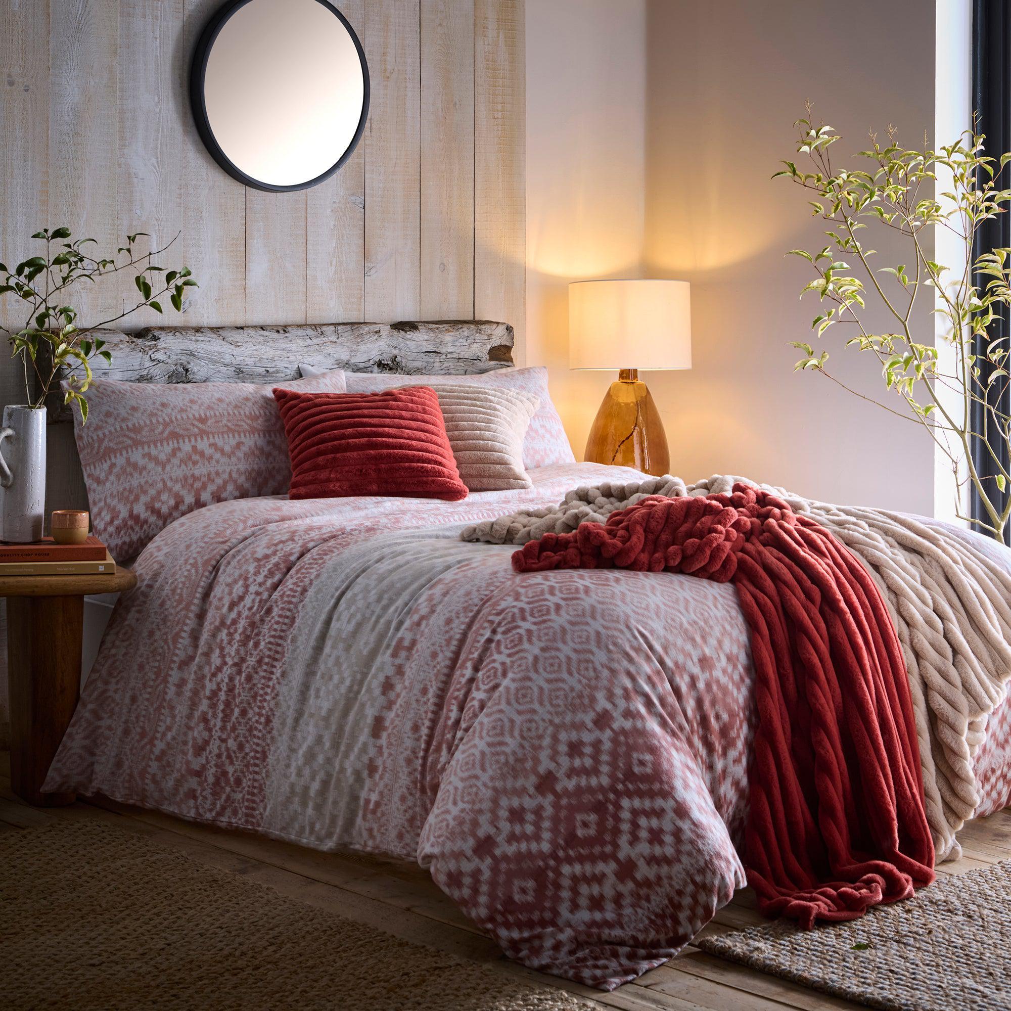 Appletree Hygge Bergen Duvet Cover Set - Terracotta
