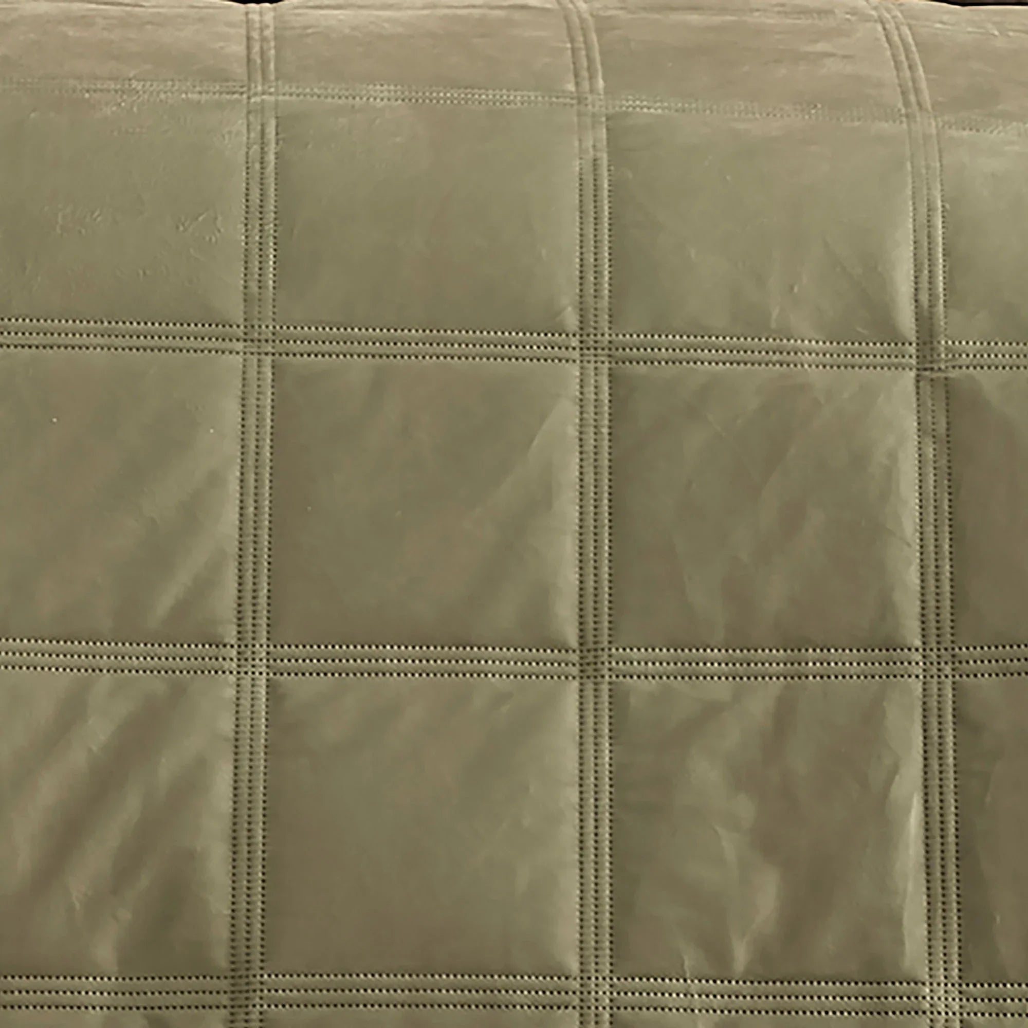 Soiree Brighton Square Velvet Duvet Cover Set - Green