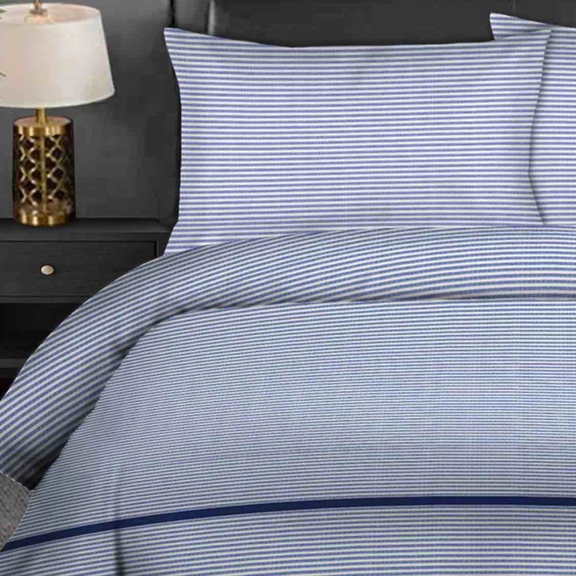 Bellissimo Salcombe Stripe Duvet Set - Blue