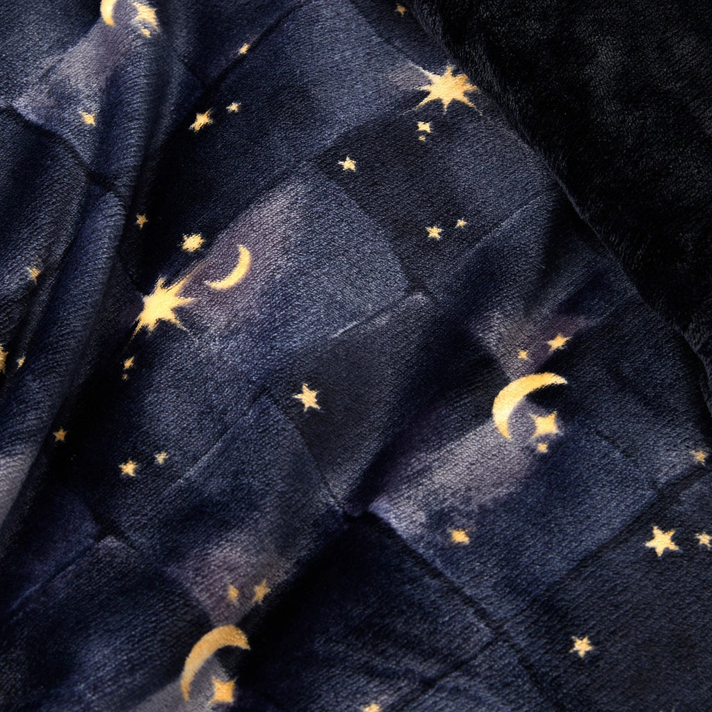 Fusion Snug Cosmic Star Sherpa Reverse Duvet Cover Set - Navy