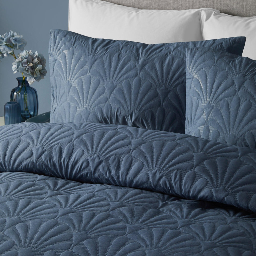 Serene Cavali Duvet Cover Set - Dark Blue