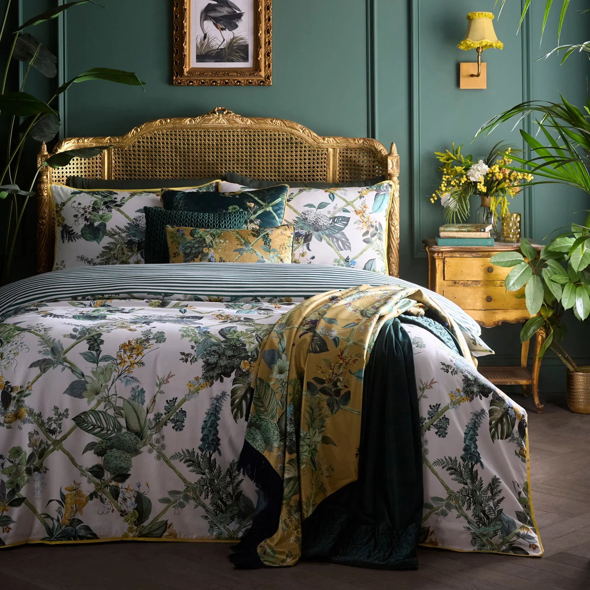 Laurence Llewelyn-Bowen Cotswold Fantasia Duvet Cover Set - Green