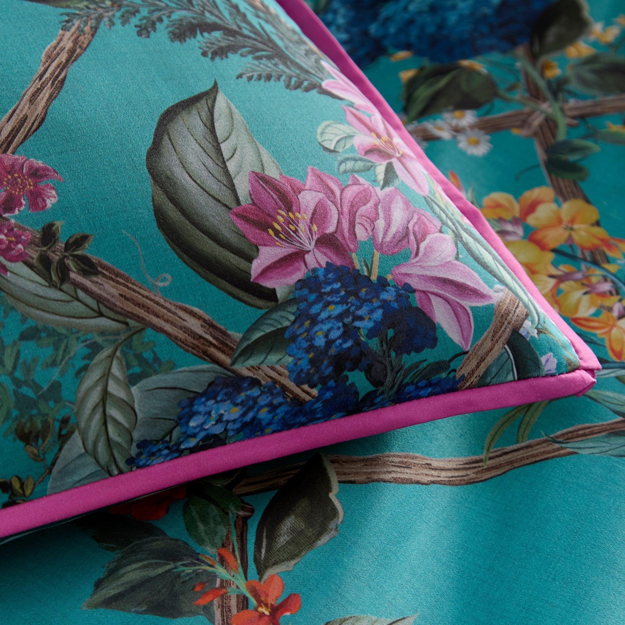 Laurence Llewelyn-Bowen Cotswold Fantasia Duvet Cover Set - Teal
