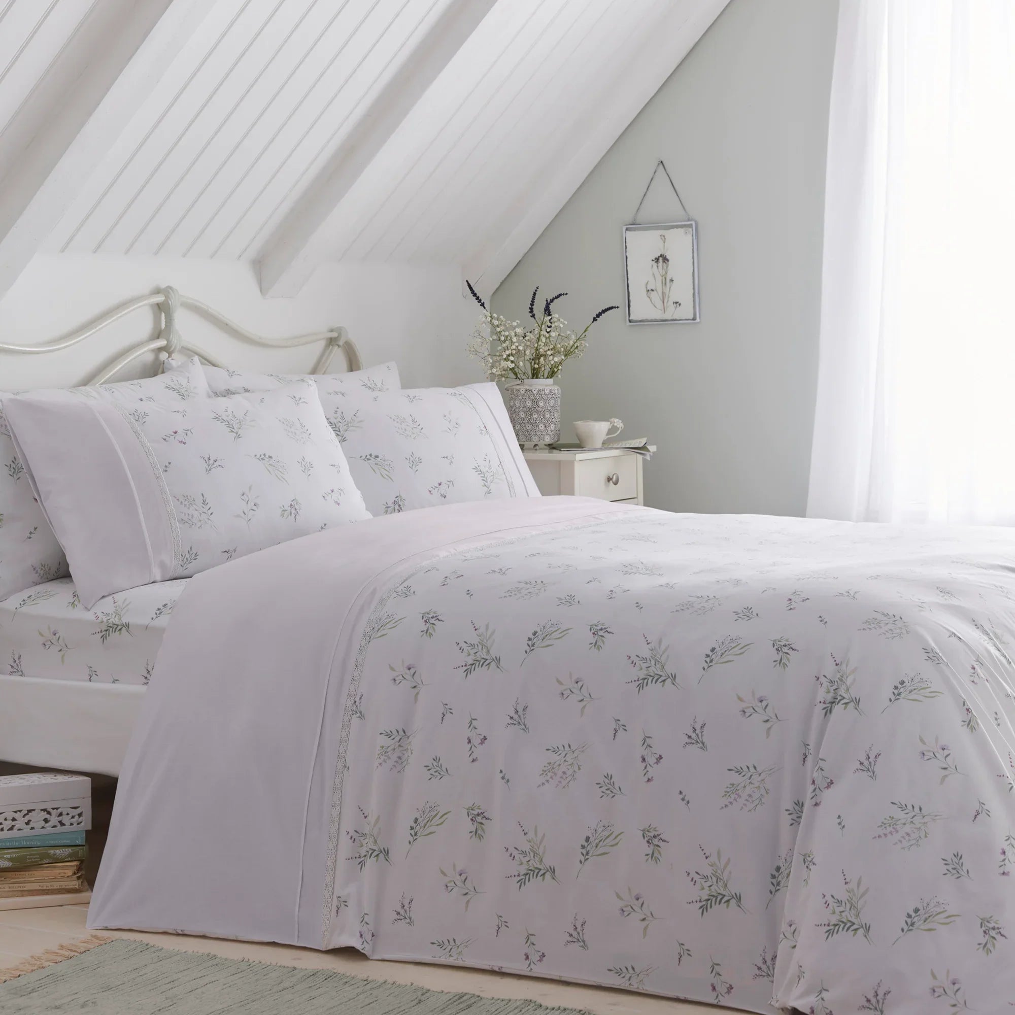 D & D Chloe Duvet Cover Set - Lilac