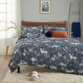 Deyongs 1846 Woodland Folk Duvet Cover Set - Navy