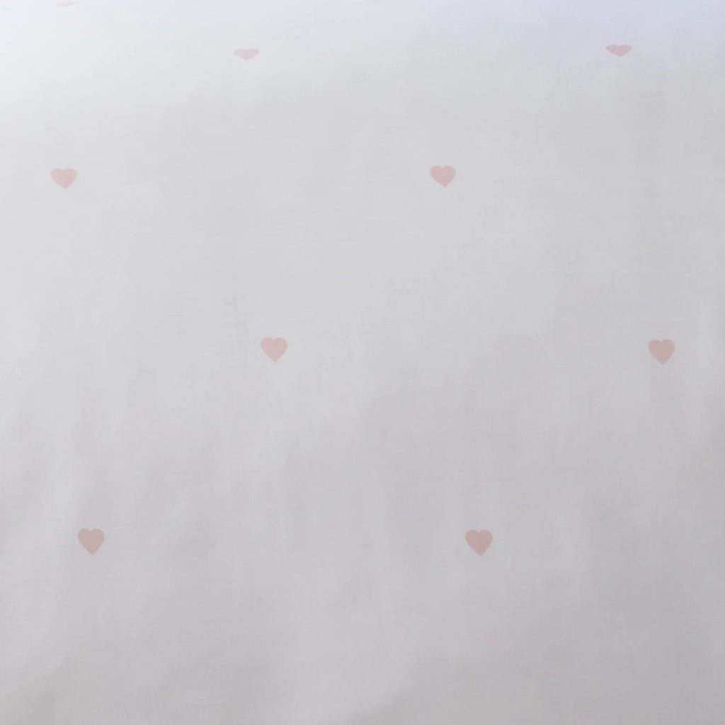 Serene Heart Duvet Cover Set - Blush
