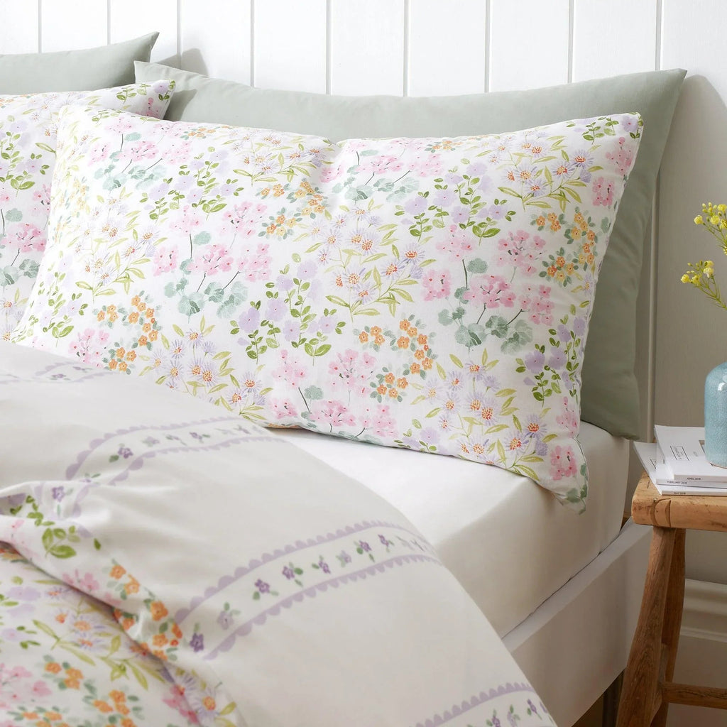 D & D Edith Duvet Cover Set - Lilac