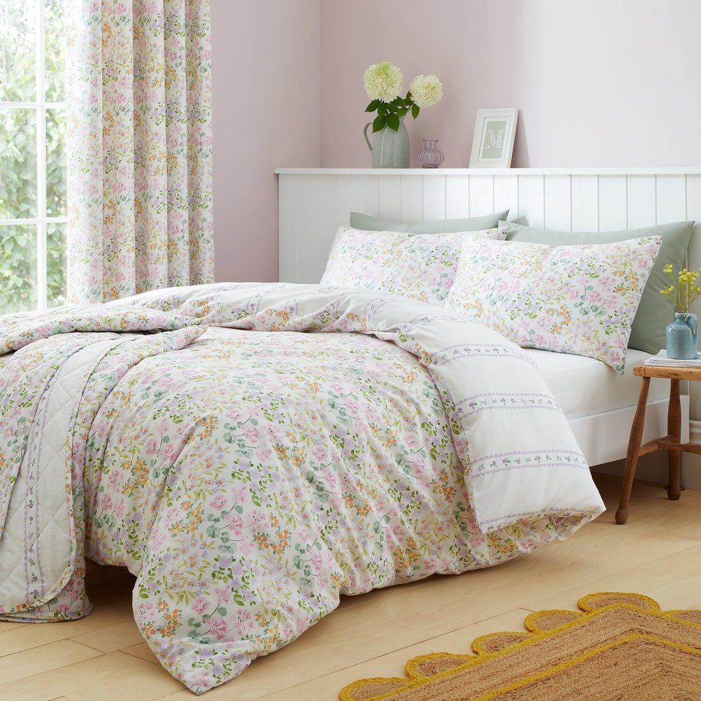 D & D Edith Duvet Cover Set - Lilac