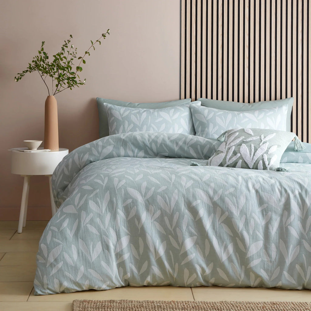 Appletree Loft Emile Duvet Cover Set - Green