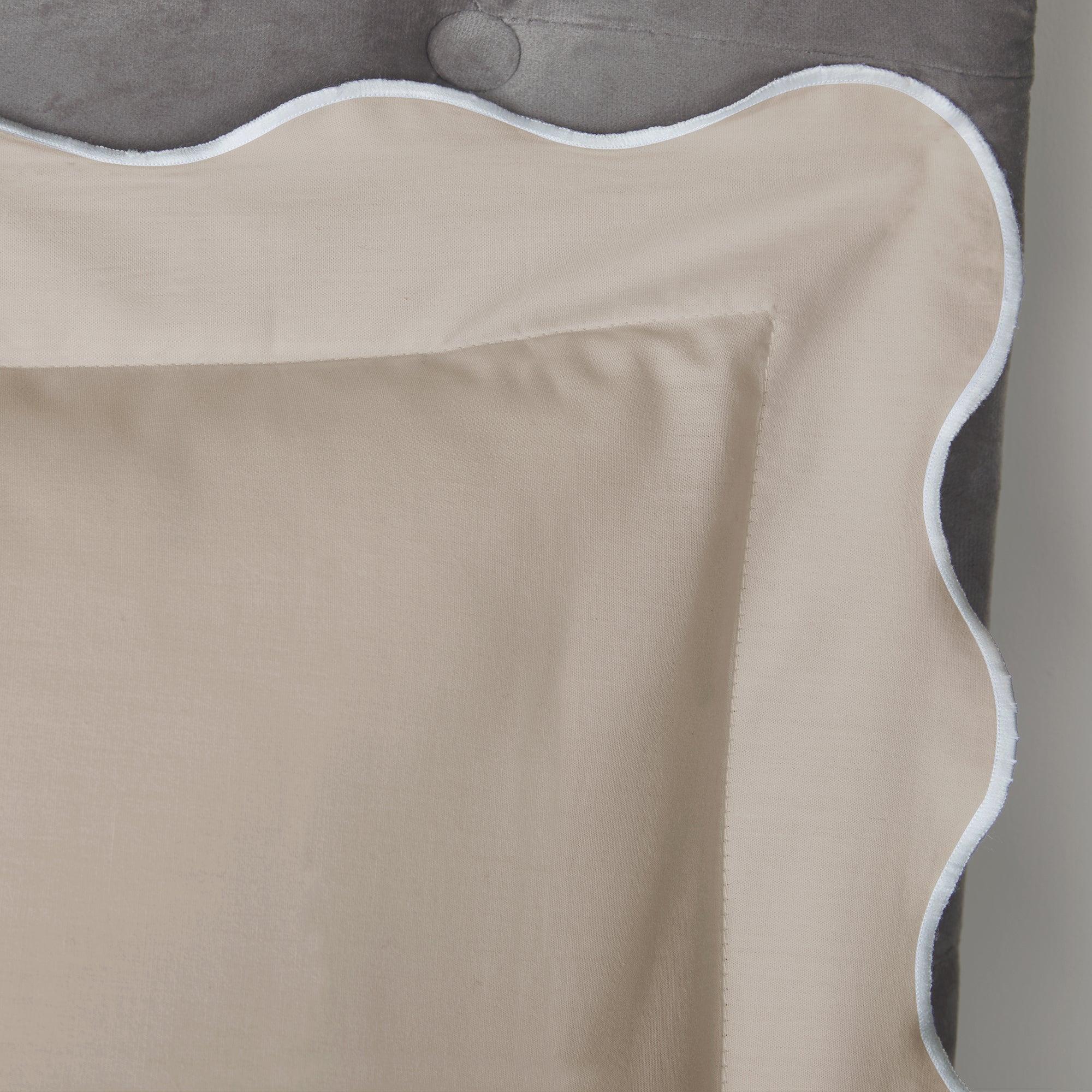 Appletree Boutique Scallop Edge Duvet Cover Set - Natural