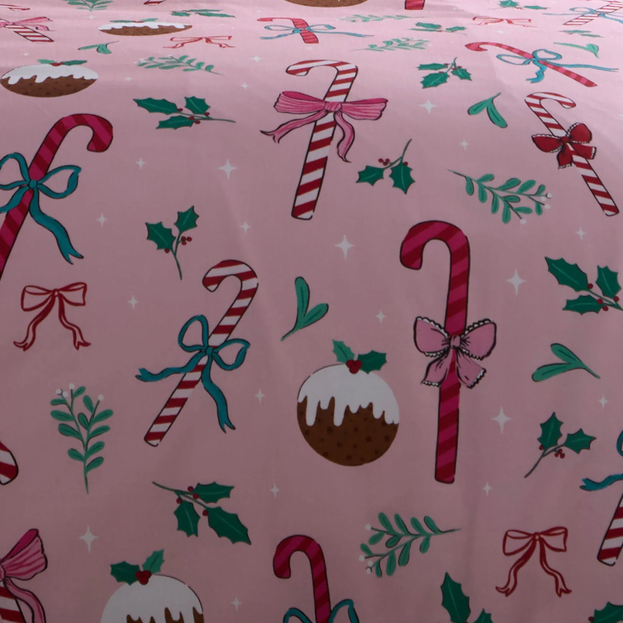 Fusion Festive Fancy Festive Duvet Cover Set - Pink