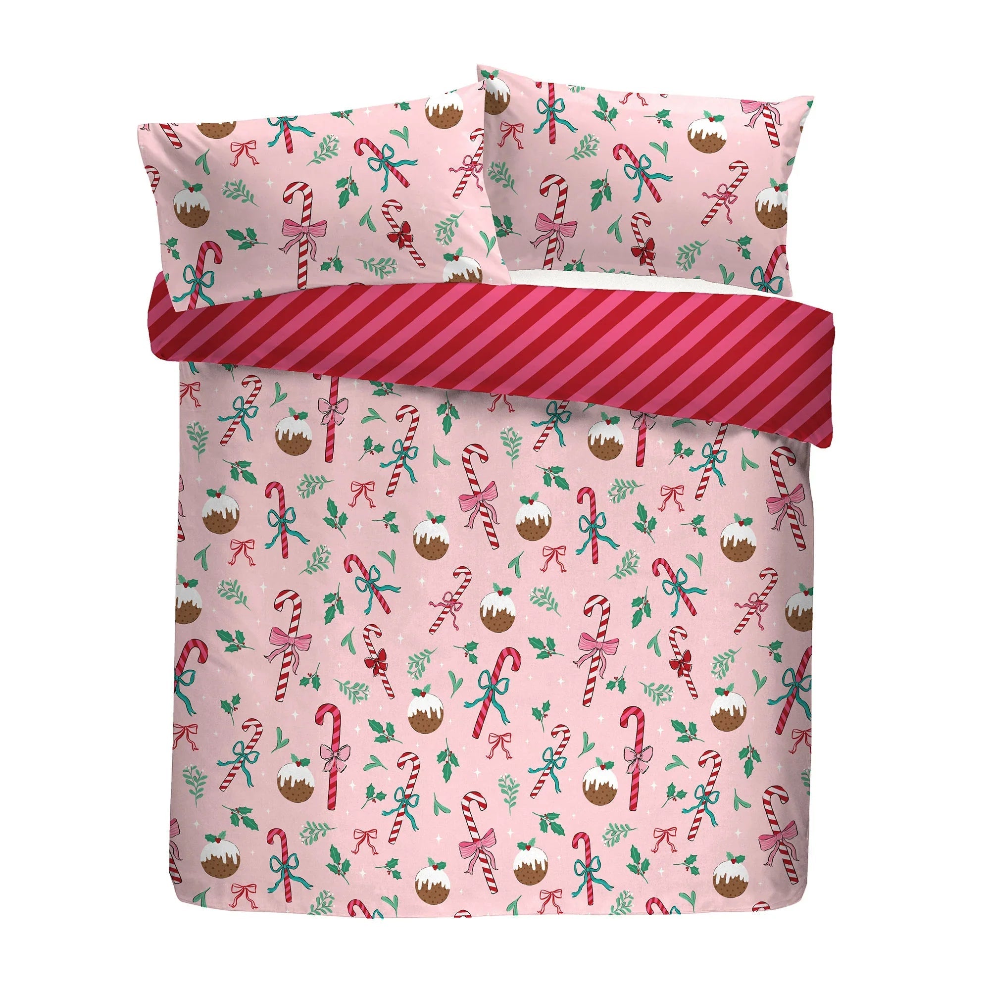 Fusion Festive Fancy Festive Duvet Cover Set - Pink