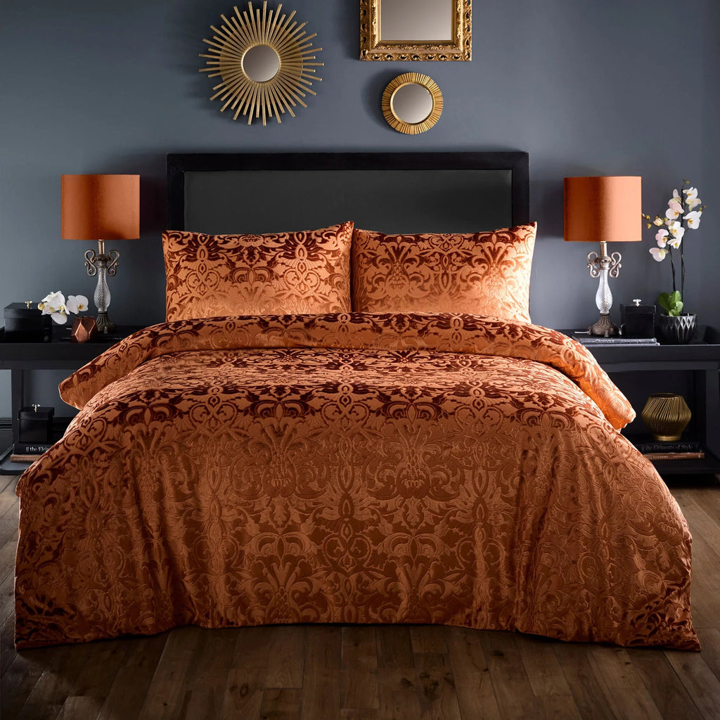 Laurence Llewelyn-Bowen Firenza Jacquard Duvet Cover Set - Spice