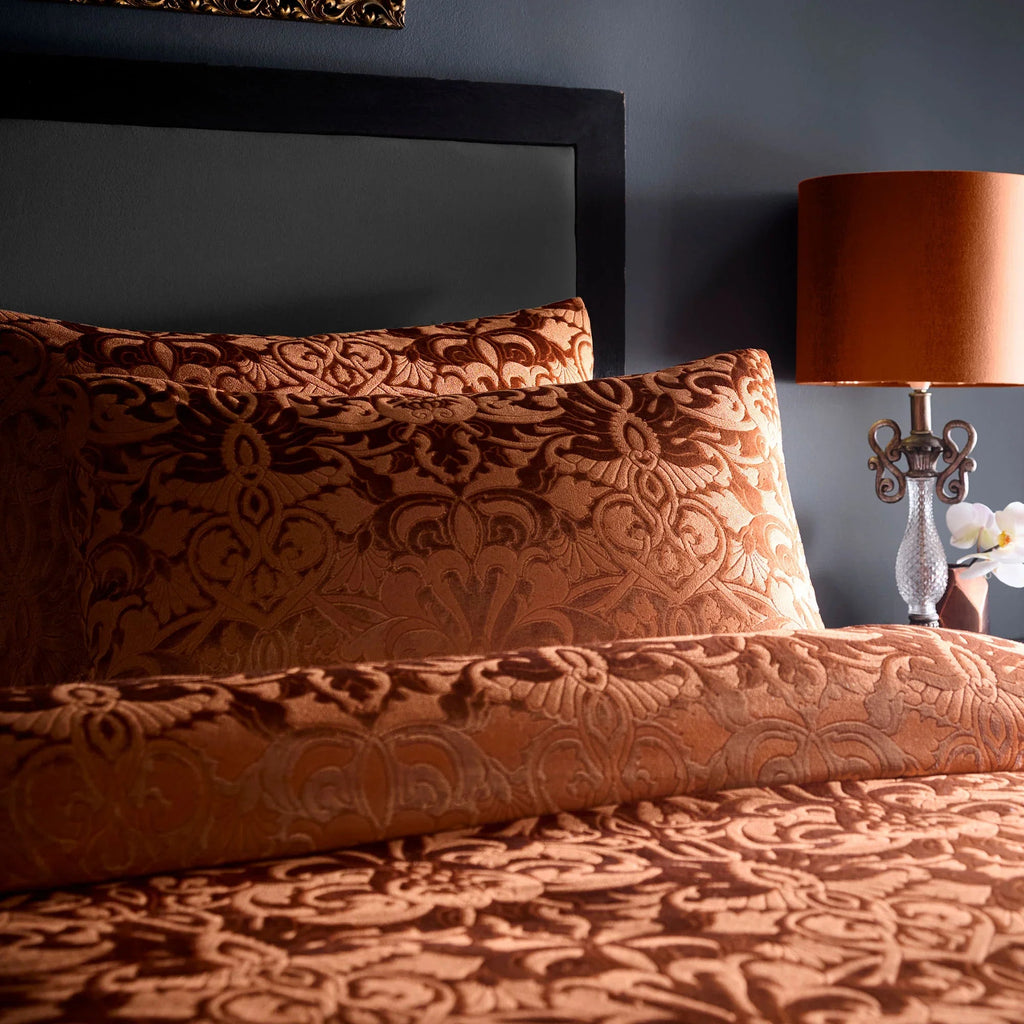 Laurence Llewelyn-Bowen Firenza Jacquard Duvet Cover Set - Spice