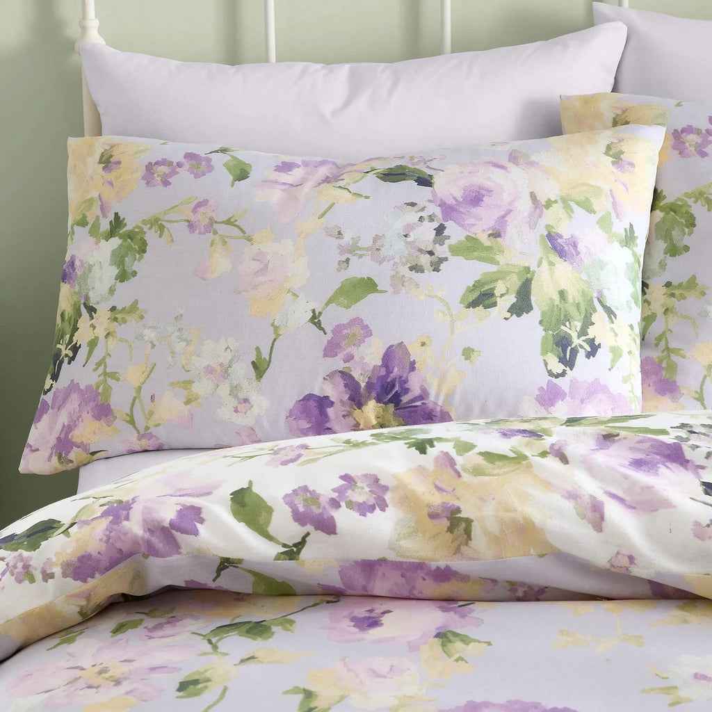 D & D Flourette Duvet Cover Set - Lilac