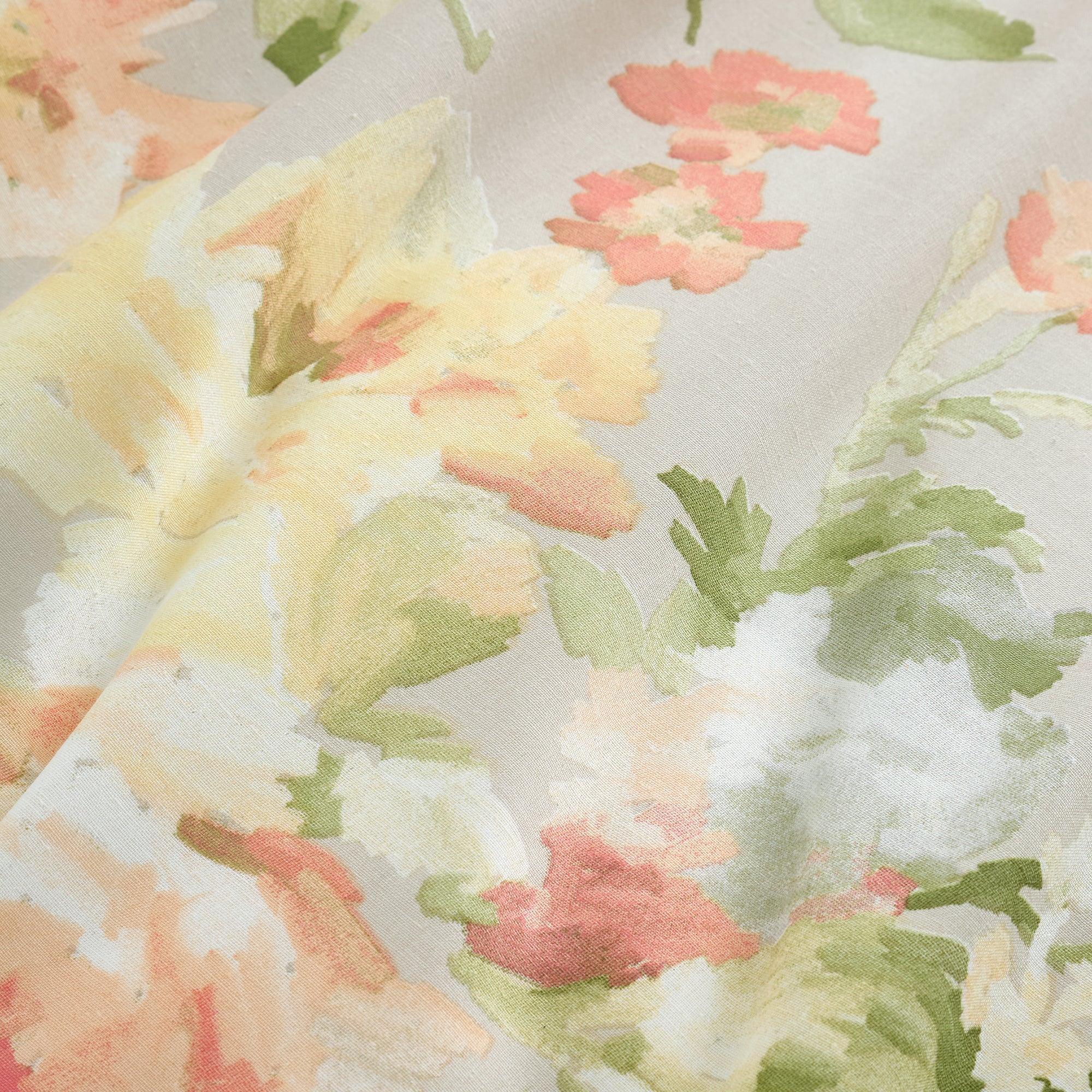 D & D Flourette Duvet Cover Set - Natural