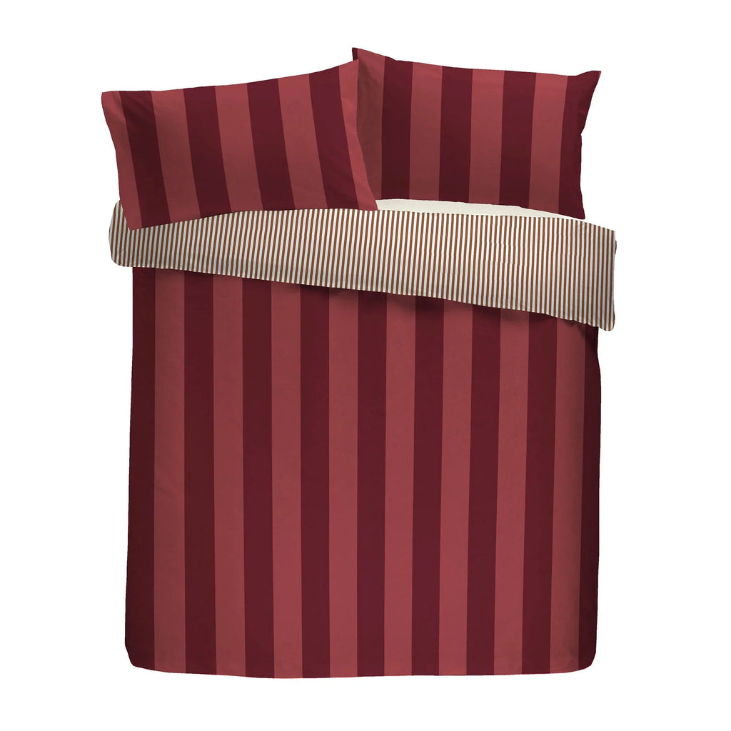 Laurence Llewelyn-Bowen Festivo Circus Stripe Duvet Cover Set - Red
