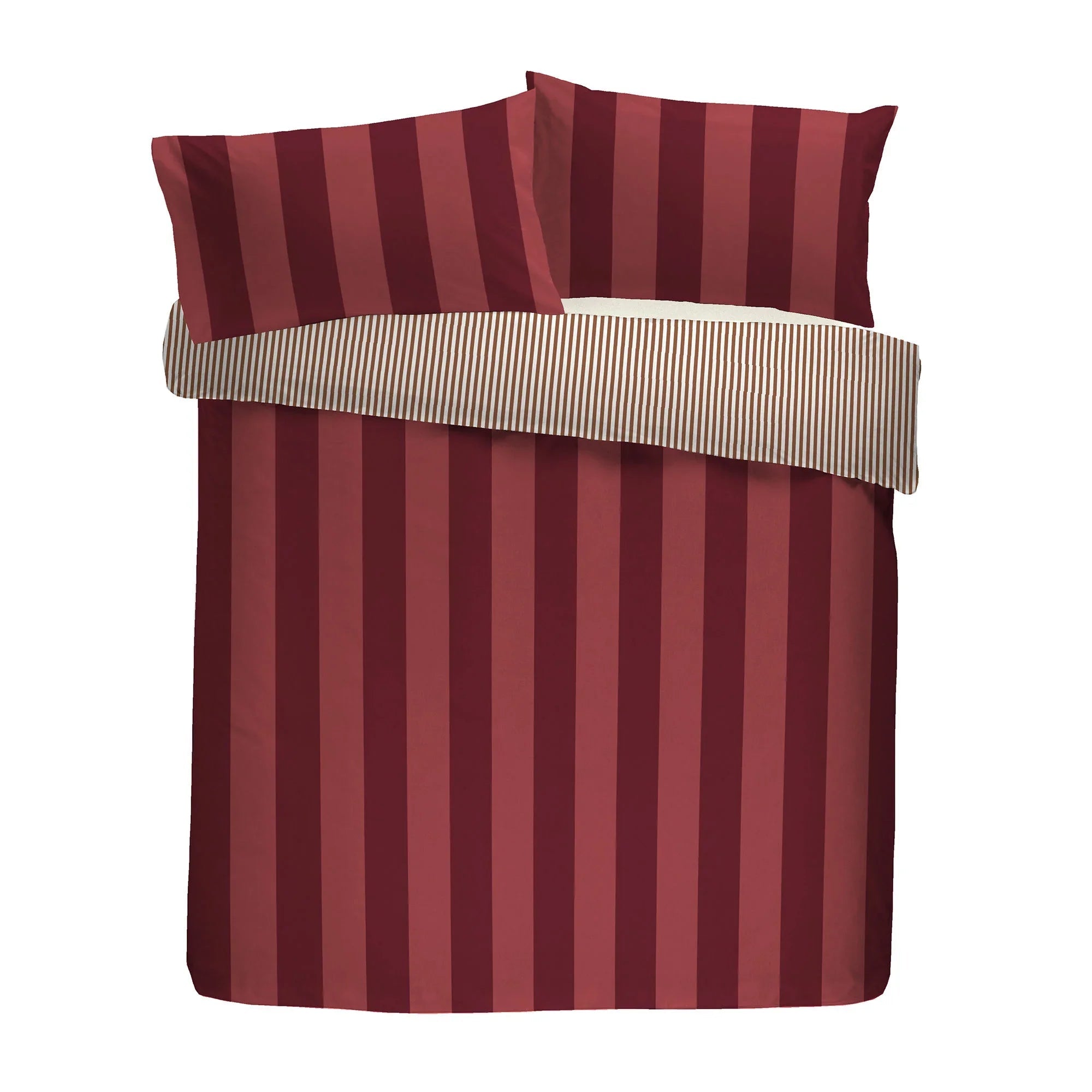 Laurence Llewelyn-Bowen Festivo Circus Stripe Duvet Cover Set - Red