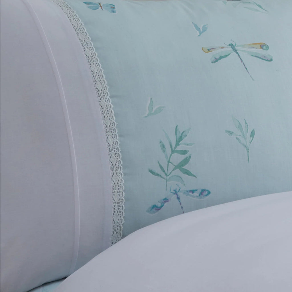D & D Fifi Duvet Cover Set - Duck Egg