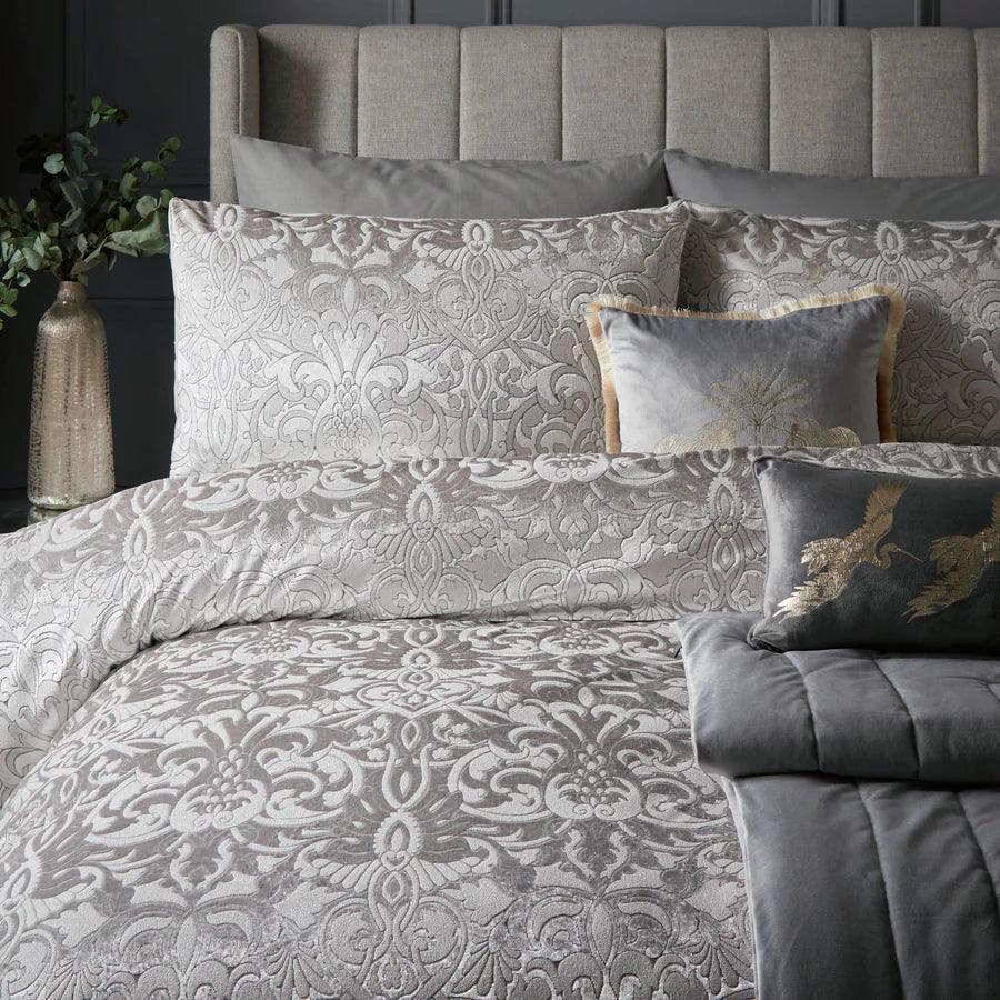 Laurence Llewelyn-Bowen Firenza Duvet Cover Set - Silver