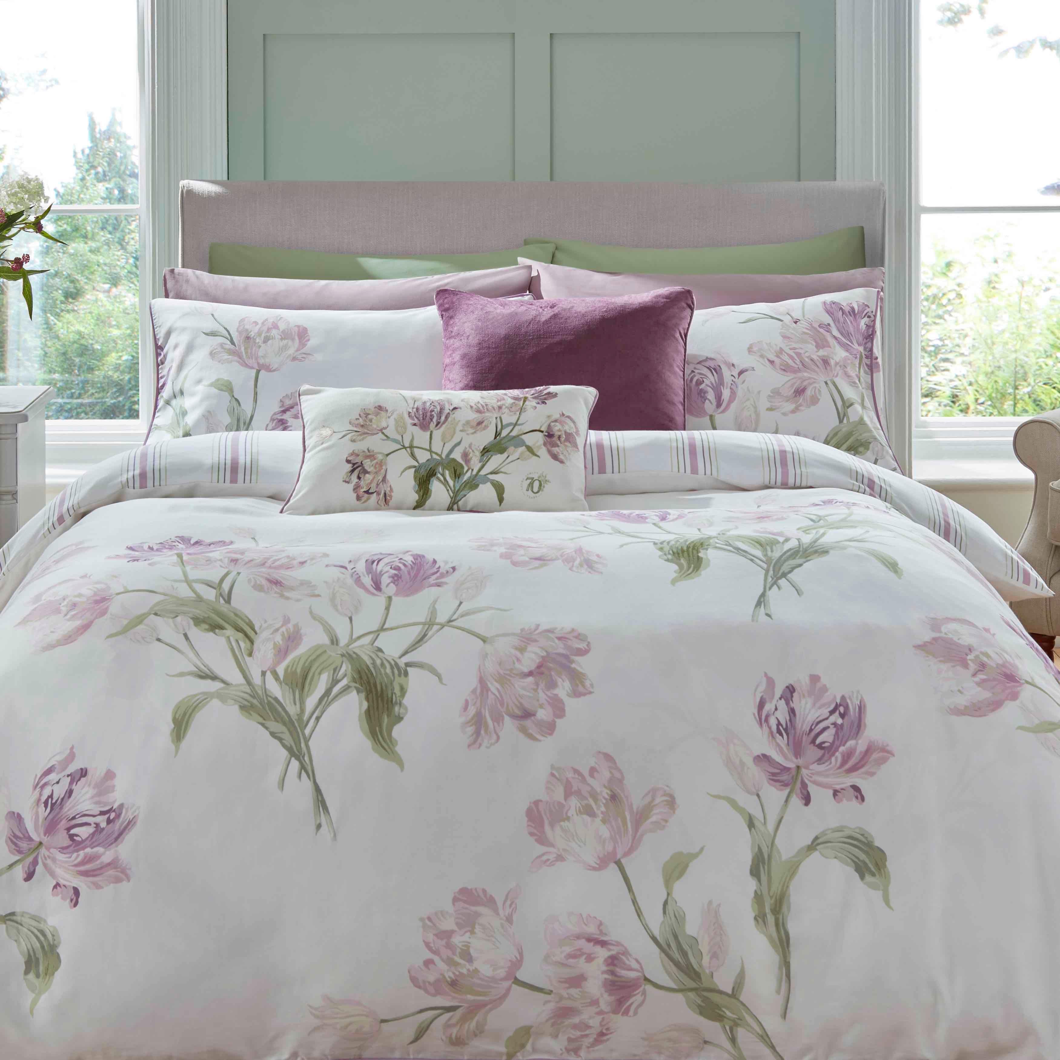 Laura Ashley Gosford Duvet Cover Set - Grape