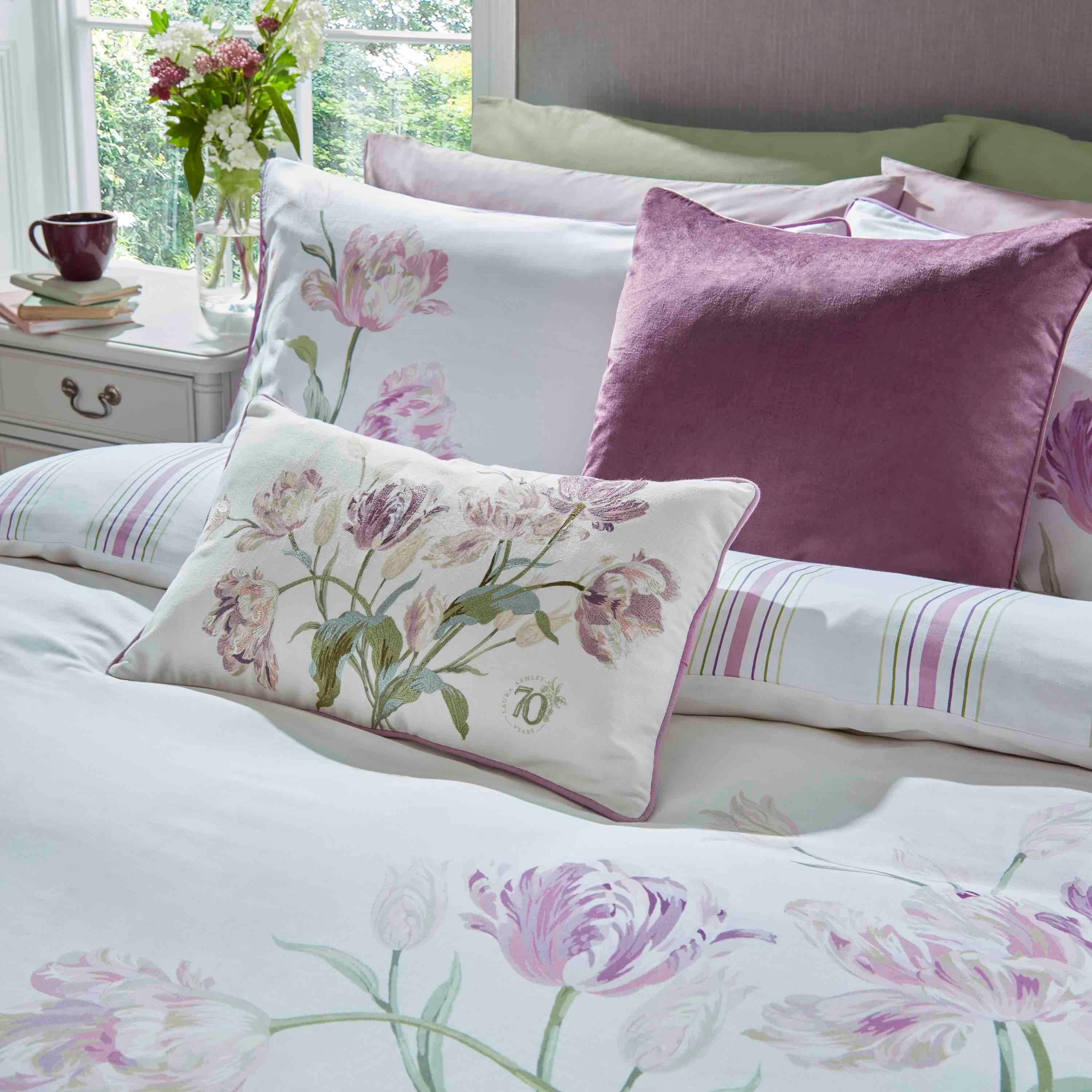 Laura Ashley Gosford Duvet Cover Set - Grape