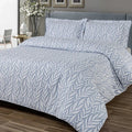 Hamilton Jacquard Duvet Cover Set - Pale Blue