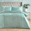 Soiree Iras Duvet Cover Set - Duck Egg