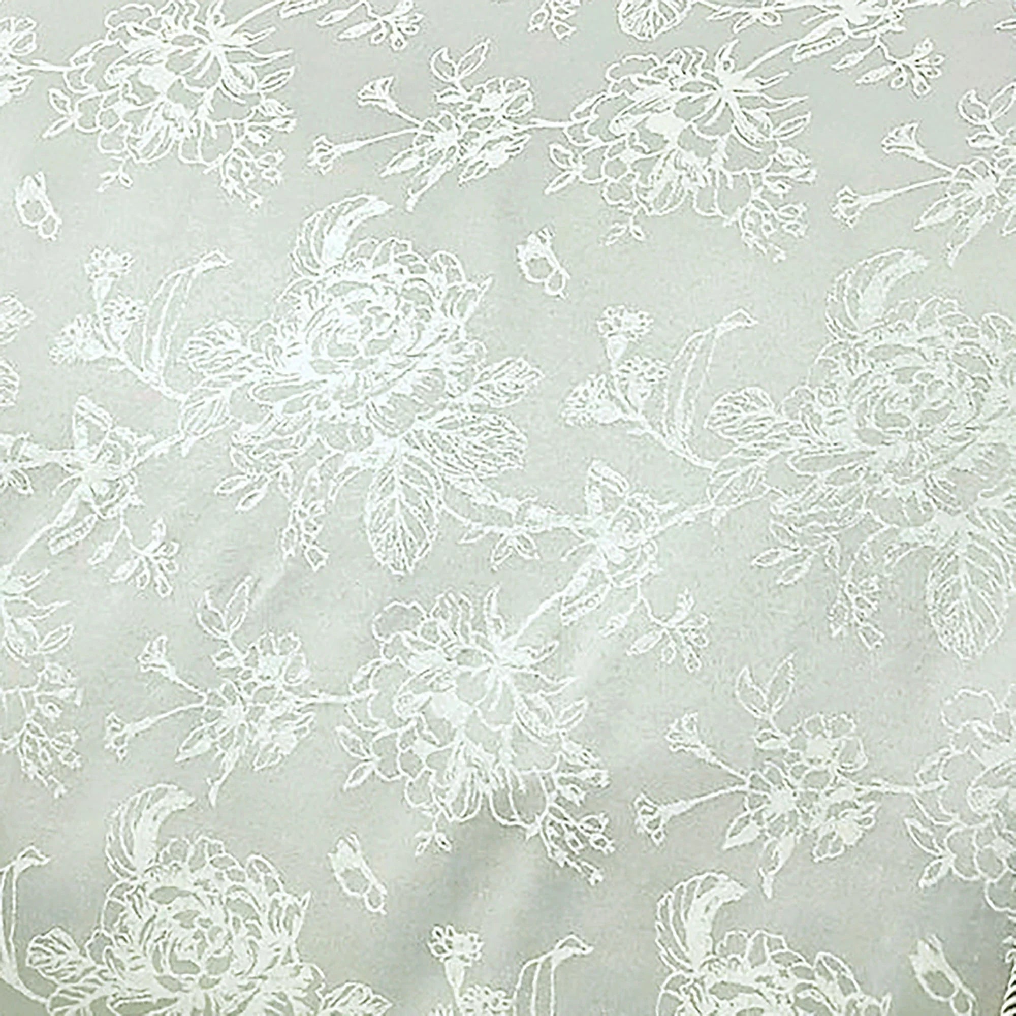 D & D Woven Jasmine Jacquard Duvet Cover Set - Silver